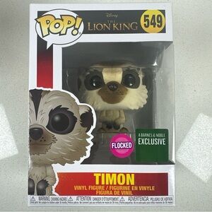 Funko Pop! Lion King Timon #549 Flocked Barnes & Noble Exclusive
